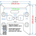 Anet A8, Anet A6, Aluminium-Komposit-Heizbettträger, Upgrade Y-Wagenplatte