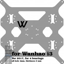 Wanhao Duplikator i3 Beheizter Bettträger aus Aluminiumverbundwerkstoff, Y-Wagenplatte aufrüsten