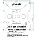 TEVO Tarantula Heated Bed Support, upgrade Y carriage Plate