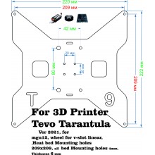 TEVO Tarantula Beheizte Bettauflage, Upgrade Y-Wagenplatte