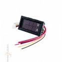 Voltmeter Amperemeter, Rot und Blau Digital Multimeter Display Spannung Strom Tester, DC 0-100V 10A Detektor Spannung Strom Mete